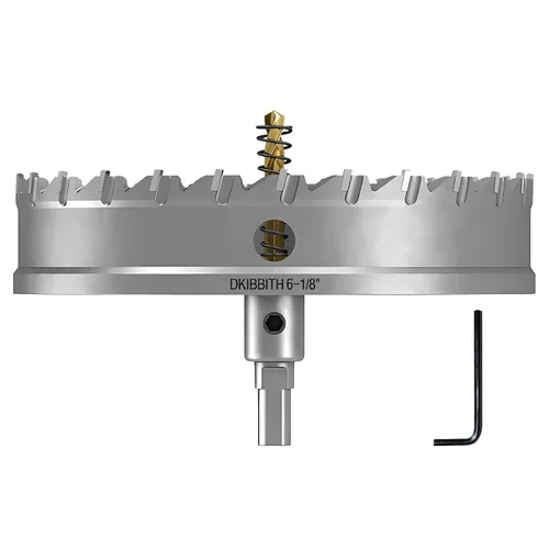 Miniatura 18 de TCT Juego de sierra perforadora, 2 paquetes de cortadores de agujeros con punta de carburo de tungsteno de 1-3/4" (45mm) resistentes para acero