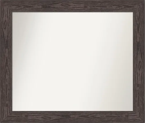 Miniatura 372 de Amanti Art Espejo personalizado, espejo de baño negro puente, espejo de pared o espejo de tocador de baño sobre el fregadero (26 x 26 pulgadas)