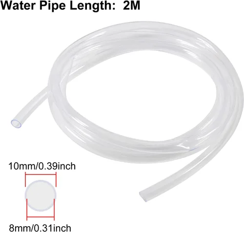 Miniatura 3 de 2 bombas de agua sumergibles de 200 L/H DC 5.5-12 V 1-3 W con tubo de 6.5 pies para acuario, estanque, fuente, hidroponía