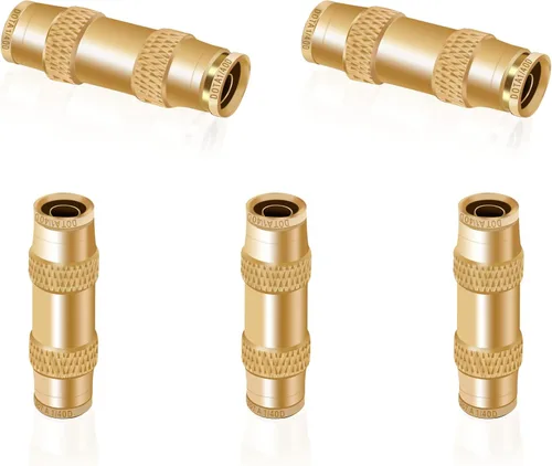 Miniatura 9 de Siptenk 1/2 DOT Air Line Fittings 5PCS, unión recta de latón 1/2 "OD Air Brake Line Fittings Quick Push to Connect Fittings for Truck Trailers