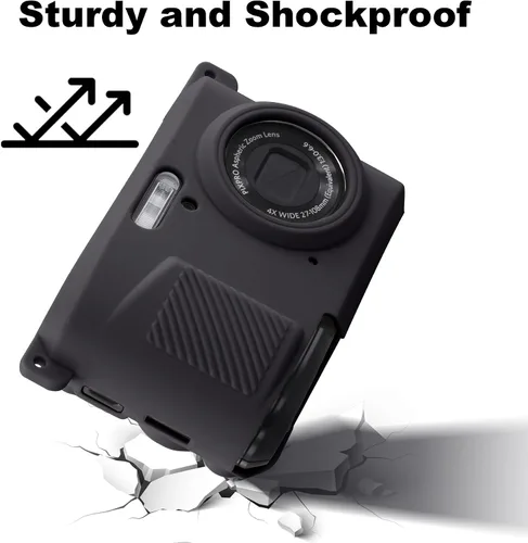 Miniatura 7 de Funda de silicona para cámara digital Kodak PIXPRO Friendly Zoom FZ45 16MP (funda negra)