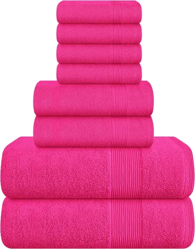Miniatura 59 de Belizzi Home Toallas de Baño Extragrandes Premium de Algodón Paquete de 2, 35x70 - 100% Algodón Puro - Ideal para Uso Diario - Ultra Suave y Morado