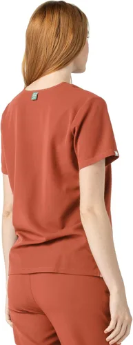 Miniatura 3 de Mediclo Sal Essential - Camiseta médica para mujer, respetuosa con el medio ambiente, sostenible, con cuello en V, bolsillo en el pecho, ropa