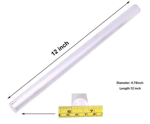 Miniatura 2 de 2 piezas de varilla redonda de aluminio 6061 de 3/4 x 3/4 de pulgada de largo, T6511, extruida, 0.75 pulgadas de diámetro