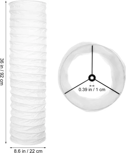 Miniatura 3 de Pantalla de repuesto de papel para lámpara de pie, estilo japonés, cubierta de luz estética moderna blanca para estudio de habitación, pantalla
