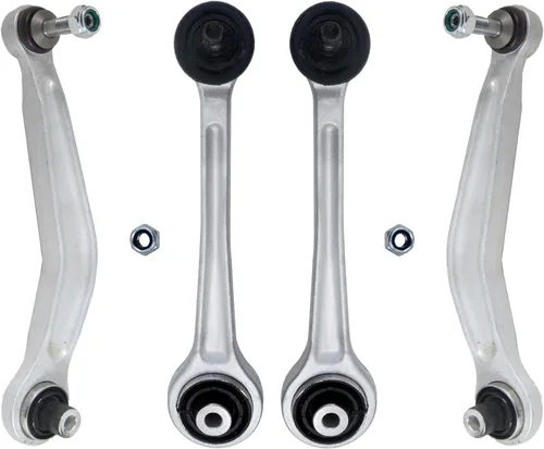 Miniatura 201 de Detroit Axle - Brazos de control superiores traseros para Chrysler 300 Dodge Challenger Charger Magnum, reemplazo del conjunto de brazos de control