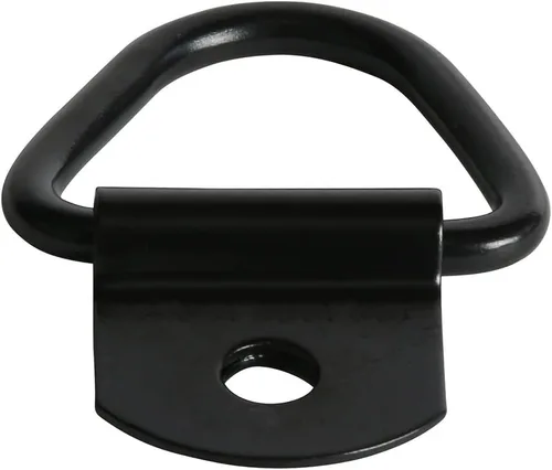Miniatura 2 de DC Cargo - Anclajes de amarre de anillo en V Paquete de 4 Anillos en D de acero atornillados de 2 pulgadas de diámetro para carga en camiones