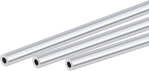 Miniatura 20 de uxcell 6063 Tubo redondo de aluminio 0.315 in OD 0.197 in Diámetro interior 11.811 in Longitud Tubería 3 PC