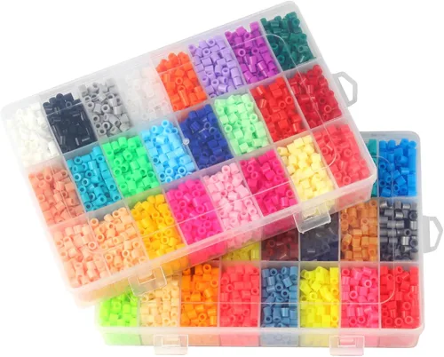Miniatura 2 de BANCHELLE Cuentas de fusión para tablero de cuentas de fusible de 0.197 in, 48 colores, 7600