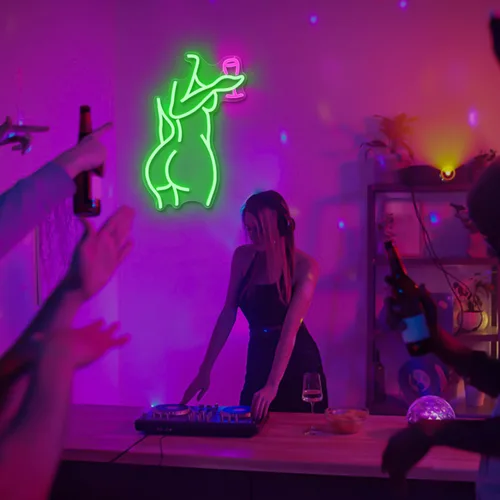 Miniatura 7 de Letrero de Neón Lady Back Regulable Letrero LED Luces de Neón de Mujer Letreros de Neón de Mujer Sexy para Dormitorio Cueva del Hombre Bar Tienda
