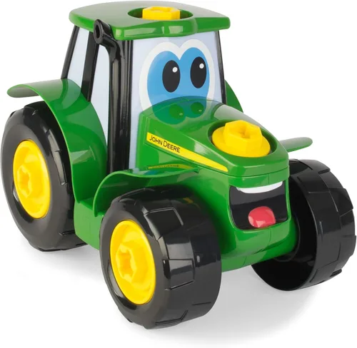Miniatura 2 de BUILD-A-BUDDY John Deere Tractor de juguete y taladro de juguete - Juguetes STEM para desmontar para niños pequeños con 16 piezas individuales