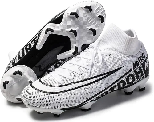 Zquaus Tacos de fútbol para hombre zapatos de fútbol atléticos para caminar tacos Ag para entrenamiento al aire libre