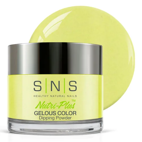 Miniatura 29 de SNS - Polvo de inmersión para uñas, polvo de inmersión de color geloso, Belvedere Lookout (amarillo, crema), color de uñas de larga duración dura 14