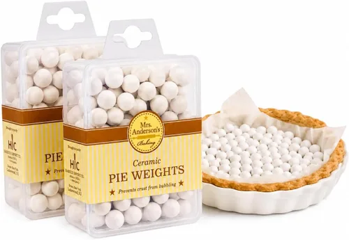 Miniatura 11 de Mrs. Anderson's Baking Pie Weights Cuentas de Gres de Cerámica Natural para Hornear a Ciegas Resistentes al Calor, Aptas para Alimentos, Fáciles