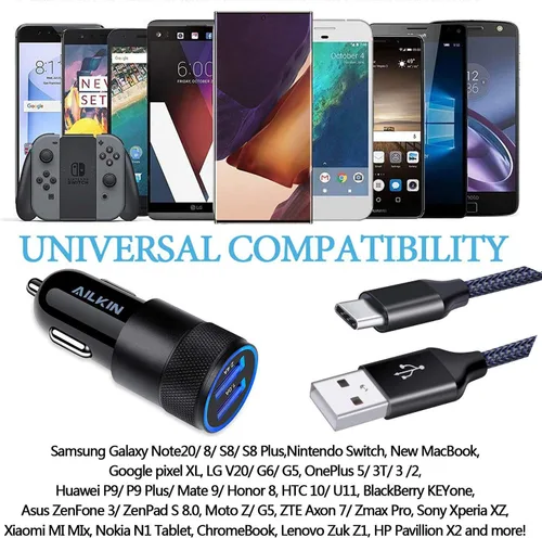 Miniatura 6 de Cargador de coche USB tipo C para Samsung Galaxy S21+ S21 Ultra 5G S20 FE S20+ S10 Plus Note20 A52 A51 A71 A72 A10e, Google Pixel 5 4a, adaptador