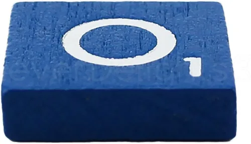 Miniatura 2 de CleverDelights 100 azulejos de letras de madera, color azul, juego completo, reemplazo de juegos, bodas, manualidades, álbumes de recortes