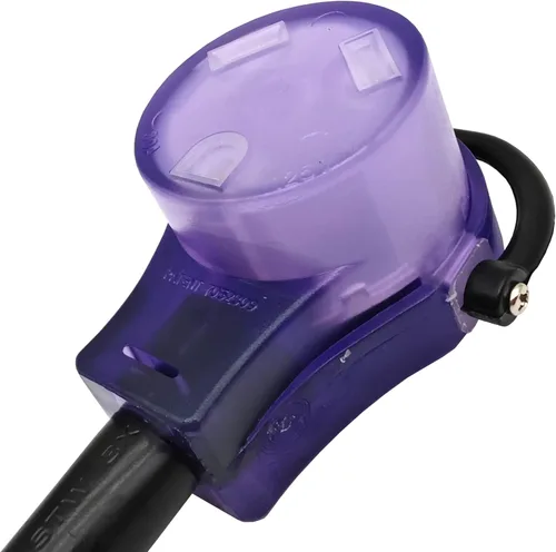 Miniatura 3 de Parkworld 78820 Cable adaptador de corriente alterna NEMA 6-50P macho a TT-30R RV 30A tomacorriente, 125 voltios 1.5 pies Negro
