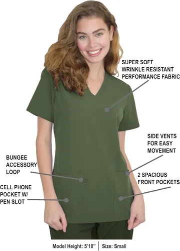 Miniatura 2 de Green Town Conjunto de uniforme médico para mujer