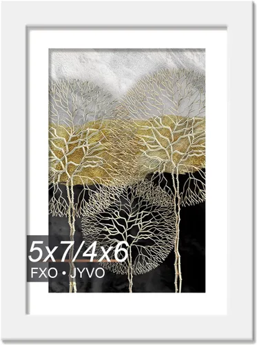 Miniatura 69 de Fxojyvo Marco de Fotos de 4x6, Muestra Foto de 3.5x5 con Paspartú o 4 x 6 Sin Paspartú, Liviano y de Alta Transparencia Marco de 4 por 6 para Pared