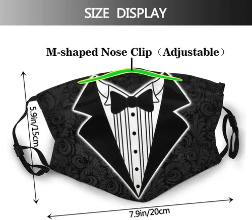 Miniatura 2 de I Said You - Máscara facial unisex lavable, reutilizable, con filtro de polvo y reutilizable, resistente al viento, de algodón