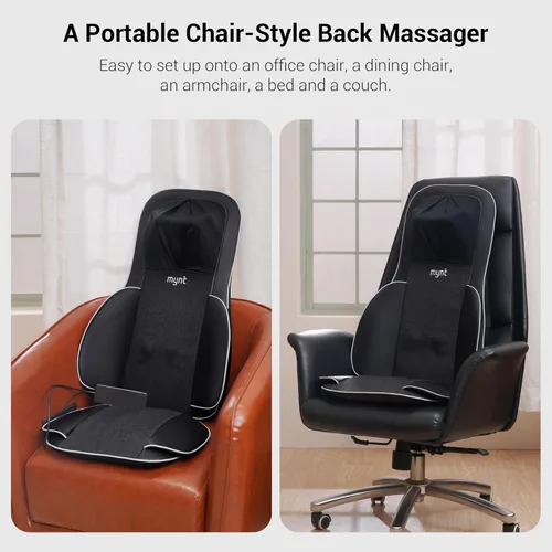 Miniatura 7 de Mynt Elegible para FSA Aprobado por HSA Masajeador Shiatsu de Cuello y Espalda para Silla con 10 Nodos de Amasamiento Profundo, Masaje de Espalda 2D