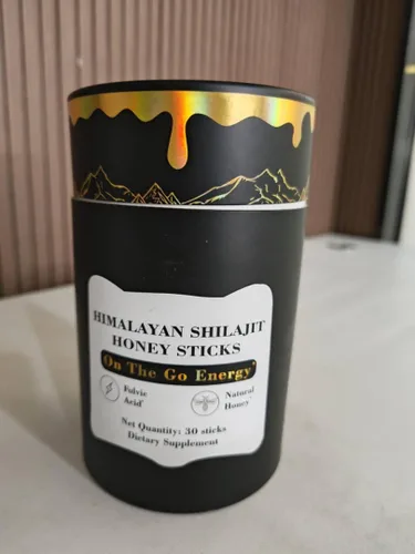 Miniatura 3 de Palitos de miel Shilajit pura del Himalaya para hombres y mujeres Más de 85 oligominerales y 75% más de ácido fúlvico Azafrán orgánico y miel