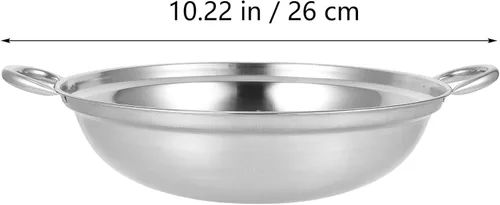 Miniatura 6 de GANAZONO Sartén Sartén 2pcs Cocina Olla Ramen Fideos Olla Antiderrames Todos los días Mariscos Seafood Dry Thicken Chef Wok Ramyun Cooker 10.2 in