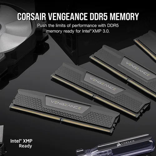 Miniatura 2 de Corsair Vengeance DDR5 RAM 64GB (2x32GB) 5200MHz CL40-40-40-77 1.25V Intel XMP Memoria para computadora de escritorio - Negro (CMK64GX5M2B5200C40)