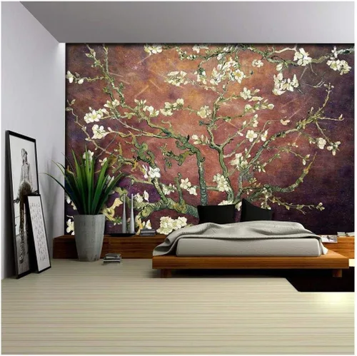 Miniatura 34 de Wall26 - Papel tapiz en color cobre con estampado de "Almendro en flor" de Vincent Van Gogh