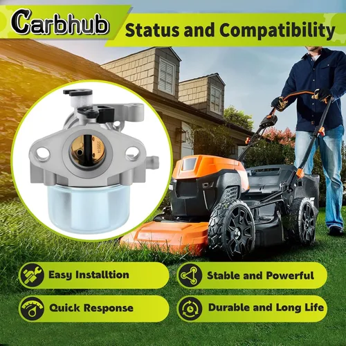 Miniatura 2 de Carbhub Kit de Carburador 675 190CC para Cortacésped de Empuje 6.25HP 6.75HP 190CC Serie 675 Motor Craftsman Troy Bilt TB230 725EX Toro 22 Recycler