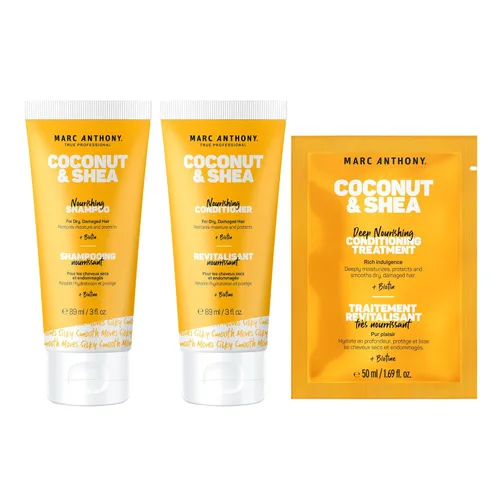 Miniatura 12 de Marc Anthony Set de champú y acondicionador voluminizador con aceite de coco y manteca de karité, cuidado del cabello nutritivo e hidratante