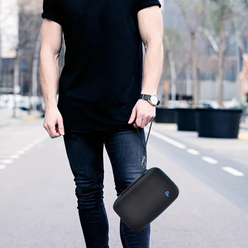 Miniatura 6 de PAIYULE Funda de viaje compatible con Gillette con calefacción, kit de afeitado para hombres, soporte de almacenamiento para recambios de cuchilla