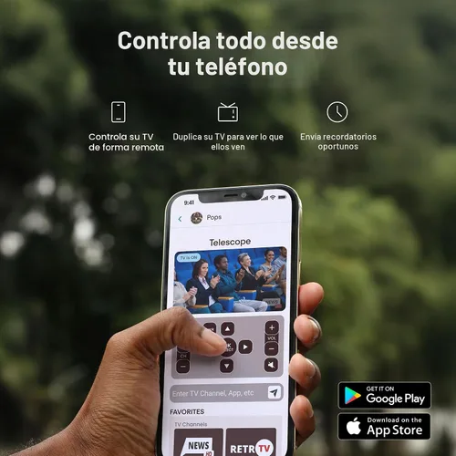 Miniatura 2 de Sistema de cuidado remoto JubileeTV para personas mayores: mantente conectado a través de su televisor Controla la TV de forma remota desde tu