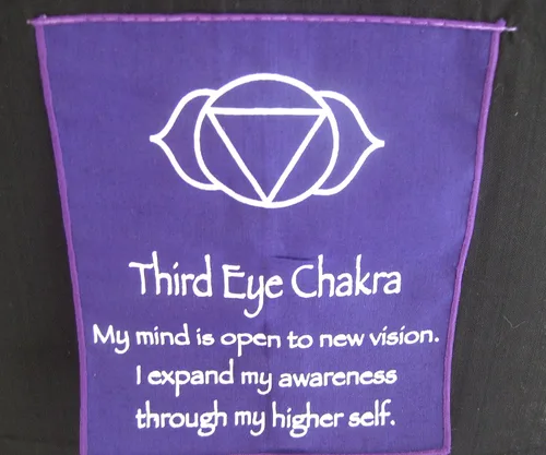 Miniatura 4 de OMA Bandera para colgar en la pared de meditación de 7 chakras, bandera de oración, budista tibetano, equilibrio, colgante, grande, 60 pulgadas
