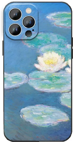 Miniatura 17 de Funda para iPhone 14 Plus, Classic Art Monet Painting Retro Landscape Phone Case para mujeres y hombres, cubierta protectora delgada de TPU flexible
