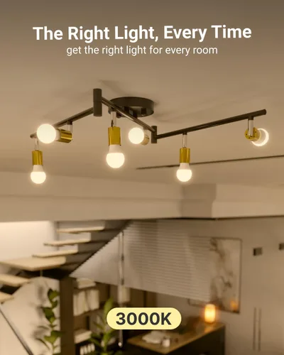 Miniatura 5 de Sunco - Paquete de 10 bombillas LED GU24 A19, 2 puntas, 800 LM, 9 W (equivalente a 60 W), blanco cálido de 3000 K, regulable, base de pines GU24