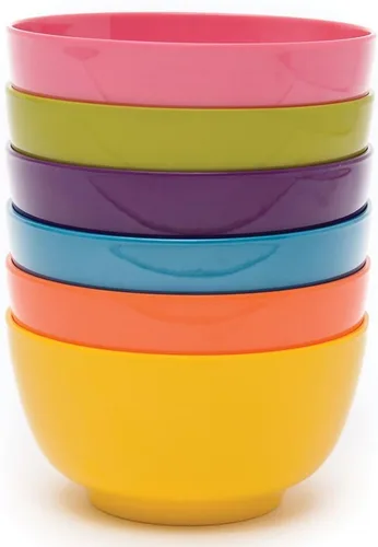 French Bull Cuencos de melamina para cereales, cuenco pequeño para servir, para aperitivos, pasta, ensalada, arroz, avena, para niños, a prueba de