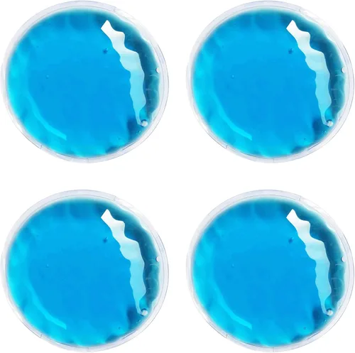 Almohadillas de gel para ojos con hielo para ojos hinchados, almohadillas de gel para ojos frías y calientes, almohadillas médicas para ojos de 4