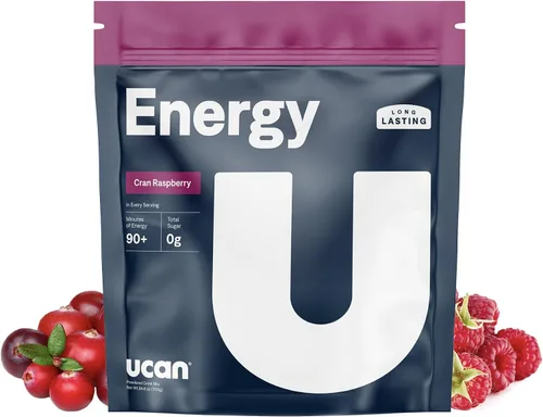 Miniatura 12 de UCAN Polvo energético, Cran-Raz, Keto, sin azúcar, antes y después del entrenamiento para hombres y mujeres, sin OMG, vegano, sin gluten, ideal