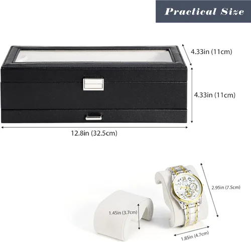 Miniatura 4 de ProCase Paquete de caja de reloj con joyero de viaje