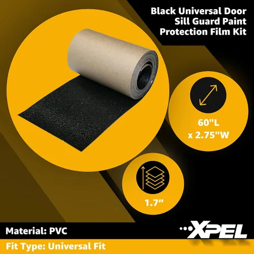 Miniatura 2 de Xpel negro kit de puerta guardia de sill (60 x 2.75 pulgadas) pintura película de protección universal