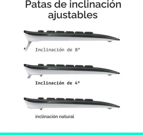 Miniatura 6 de Logitech MK540 Combo avanzado de teclado y mouse inalámbricos para Windows, receptor USB unificador de 2.4 GHz, teclas de acceso rápido multimedia