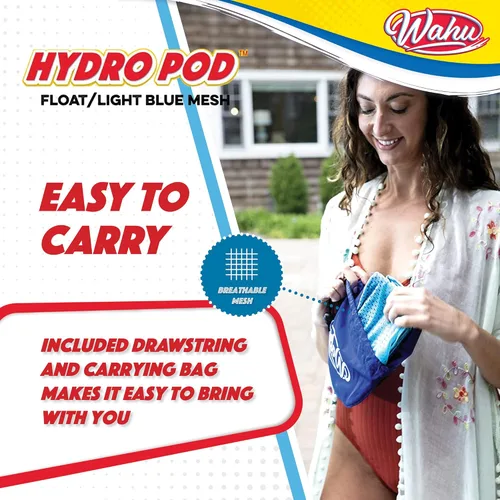 Miniatura 6 de Wahu Hydro Pod - Flotador versátil de piscina con bolsa de transporte, flotador de piscina portátil redondo de 21 pulgadas para adultos y niños a