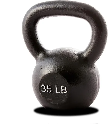 Miniatura 11 de Kettlebell Weights – 5lb to 80lb Cast Iron Kettlebells with Matte Black Finish – Full Body Strength Training & CrossFit Conditioning – Ideal for