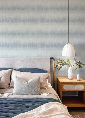 Miniatura 2 de WallPops! Papel pintado azul de Santuario para despegar y pegar