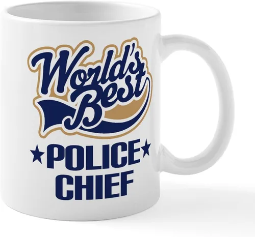 Miniatura 46 de CafePress Taza de café de cerámica de 11 oz (11.0 fl oz) de Police Mom