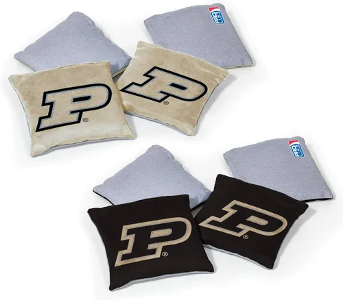Miniatura 15 de Wild Sports - Puf de doble cara NCAA College de 8 unidades, bolsas de lanzamiento prémium para juego de cornhole, ideal para portones traseros