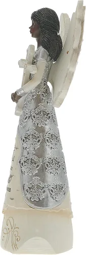 Miniatura 71 de Pavilion Gift Company 82433 Bless This Home - Figura de ángel ébano de 6 pulgadas, color crema