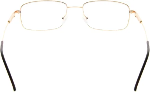 Miniatura 4 de BFOCO Gafas de lectura progresivas multienfoque anti UV para hombre, 3 niveles, lectores de visión para mujer (dorado, +1.00)