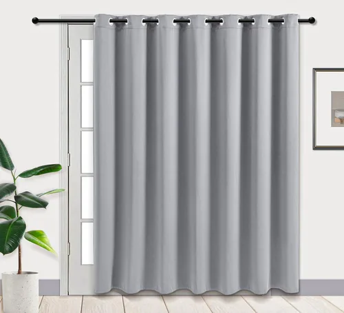 Miniatura 118 de PI Cortinas opacas para dormitorio, tratamiento de ventana con aislamiento térmico de anillo superior, cortinas oscurecedoras de habitación